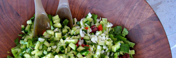 The End of Summer, Beginning of Fall Chopped Salad. Yum.