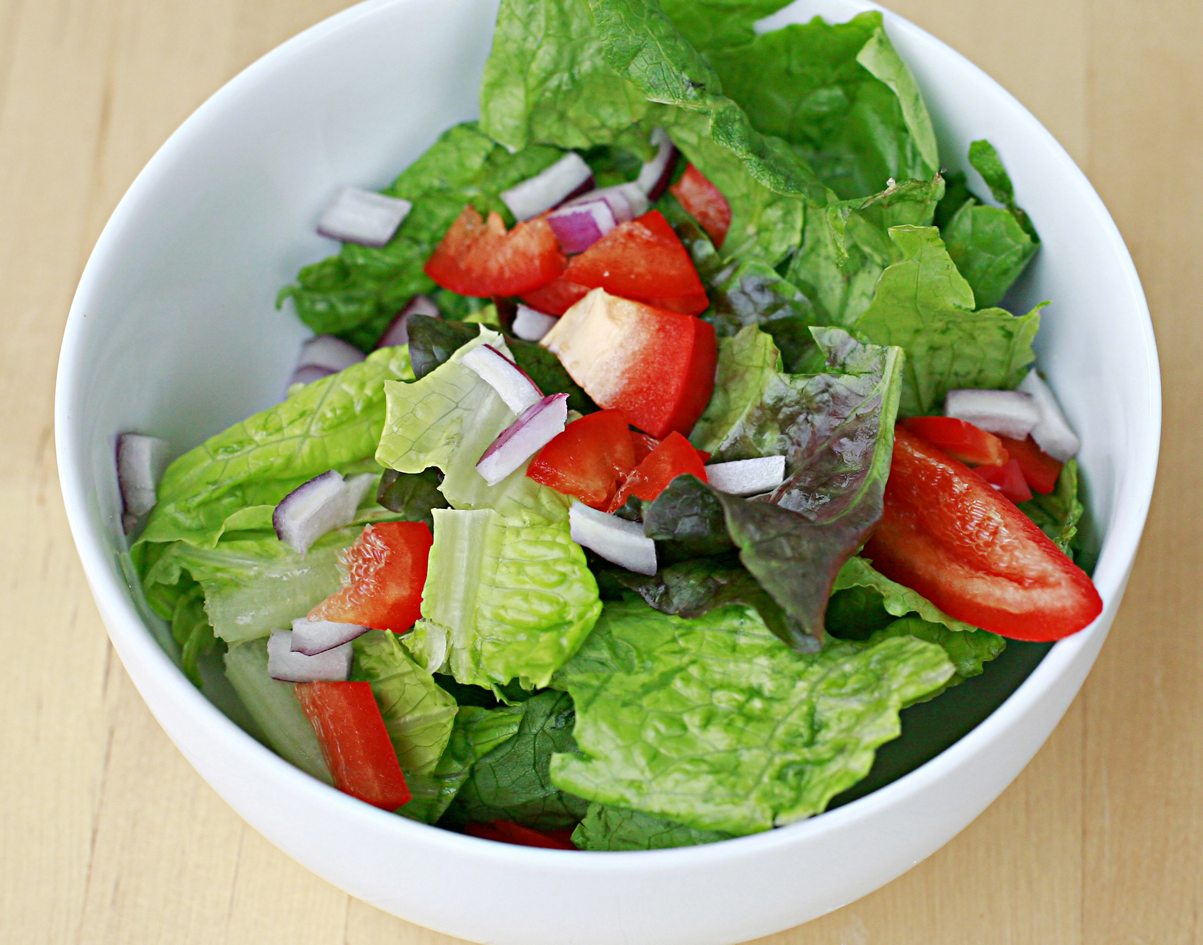 add side salads to meals to incorporate more vegetables into your diet