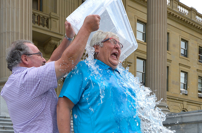 ice bucket challenge bush