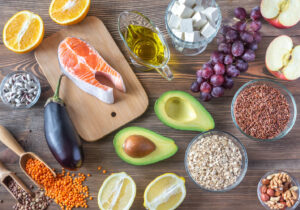 An assortment of food on a table